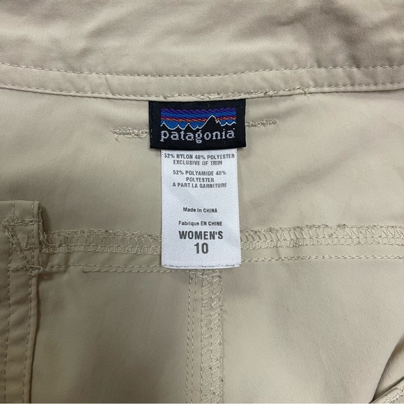 Patagonia Pants Women's Size 10 US Husk Tan Light Khaki Quandary Roll-Up Capris - Picture 13 of 15